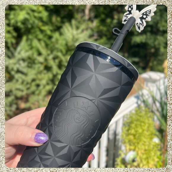 🎃 NWT 2025 Starbucks Glow-in-the-Dark Matte Black Prism Venti Cold Cup Tumbler - Picture 4 of 9